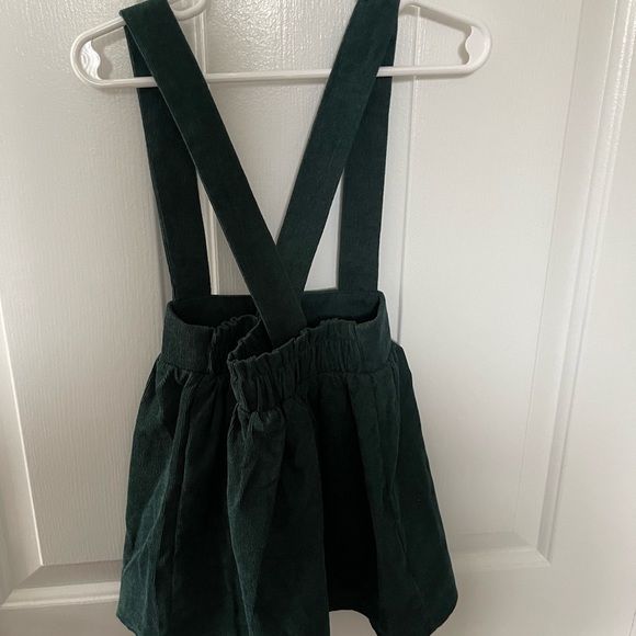 Bailey's Blossom Green pinafore toddler girl skirt. Size 4T - Picture 2 of 4